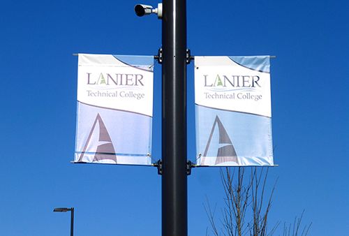 Pole Banners for Technical College